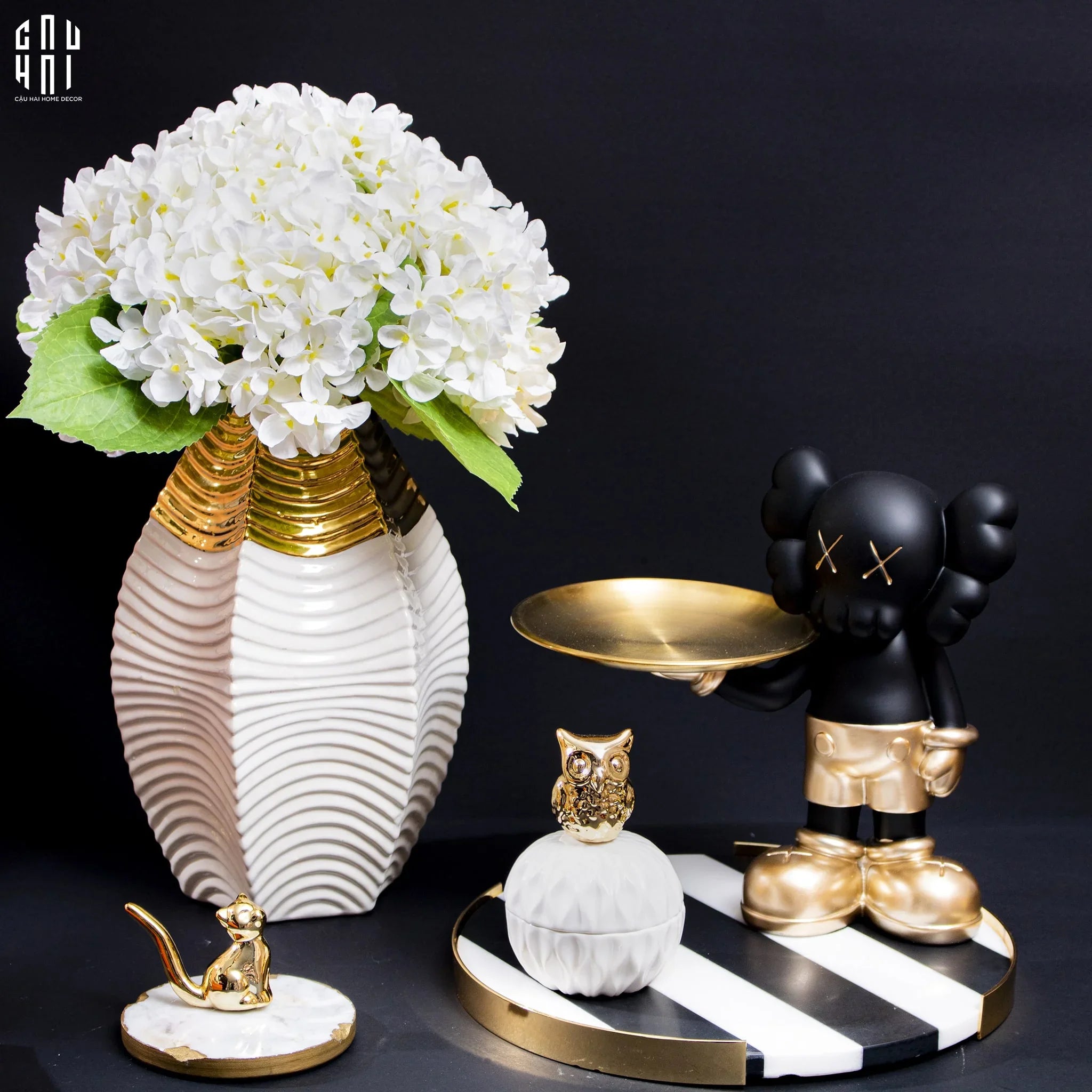 BÌNH HOA GOLDEN BUD - CẬU HAI HOME DECOR