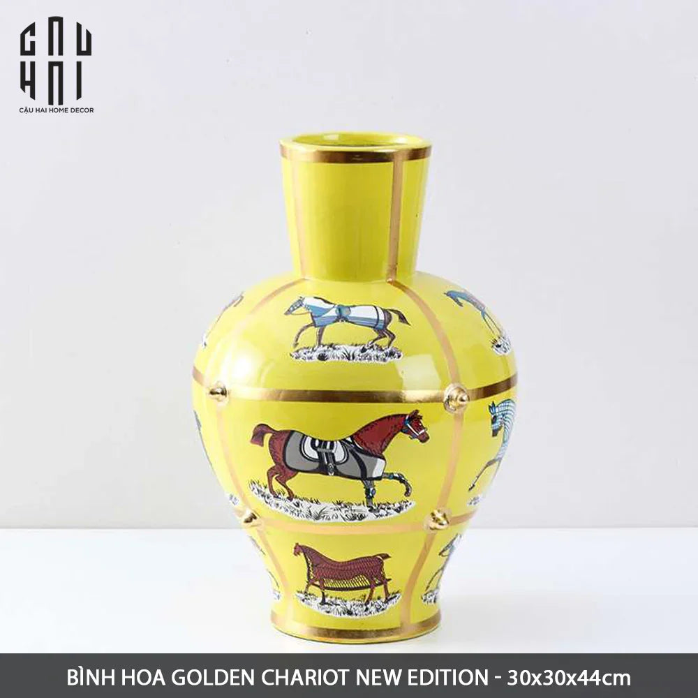 BÌNH HOA GOLDEN CHARIOT NEW EIDTION - GOLD DUST SS25 - CẬU HAI HOME DECOR
