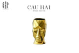 Bình Hoa Golden Moai - CẬU HAI HOME DECOR
