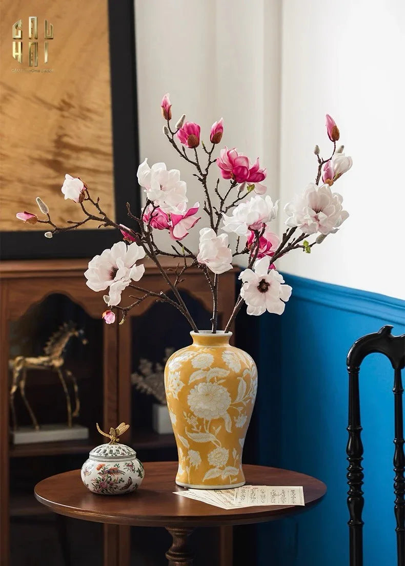 HOME COUTURE - BÌNH HOA HOÀNG KIM SOLEIL ROYAL H33-CẬU HAI HOME DECOR