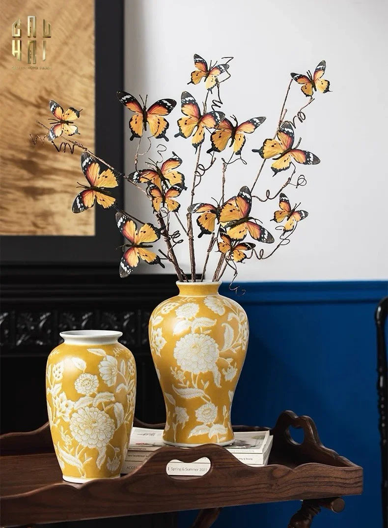 HOME COUTURE - BÌNH HOA HOÀNG KIM SOLEIL ROYAL H33-CẬU HAI HOME DECOR