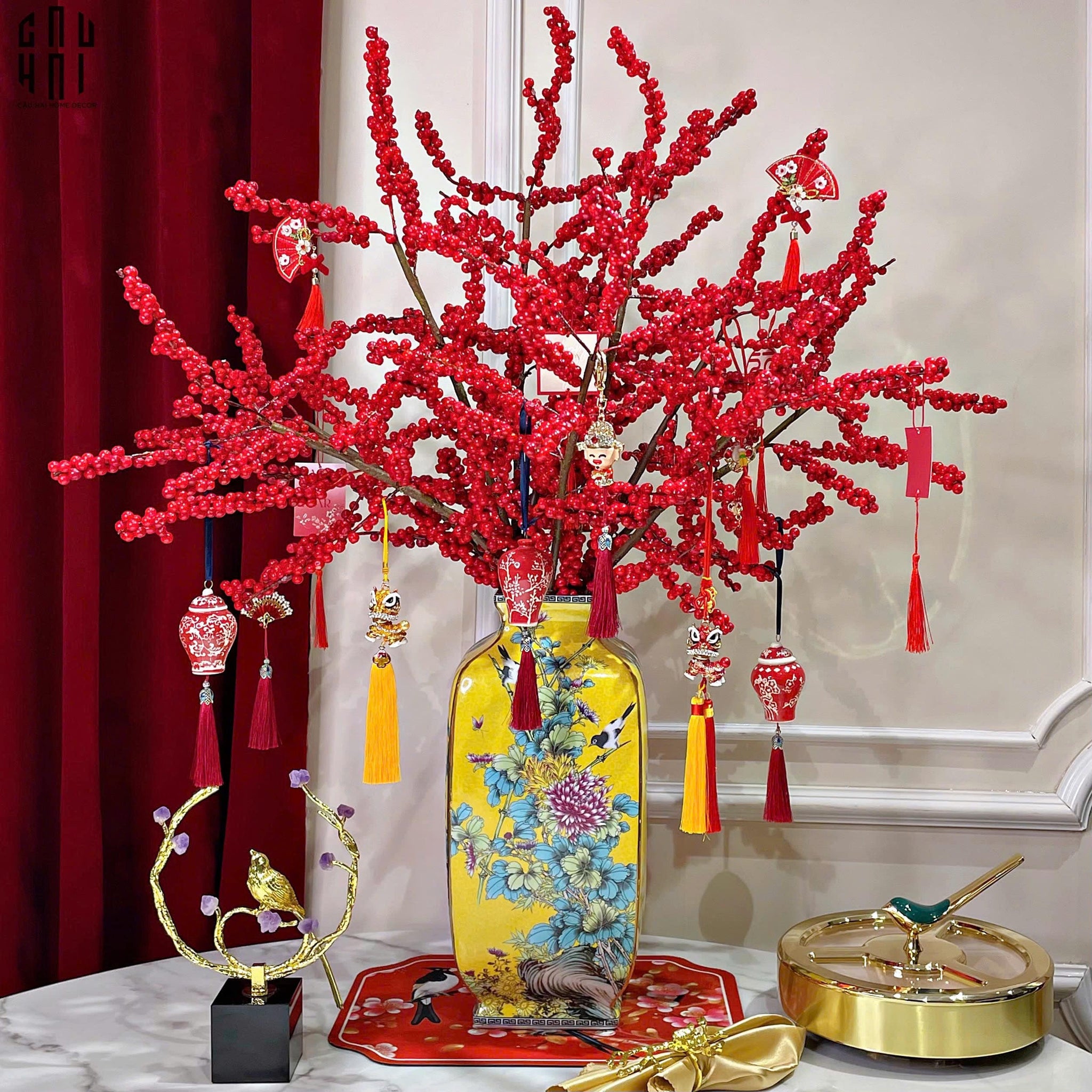 HOME COUTURE - BÌNH HOA MẪU ĐƠN MINH HOÀNG - CẬU HAI HOME DECOR