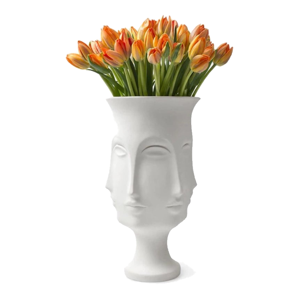 Bình Hoa Composite Tượng Muse - Adler Inspired 16x31.5-BÌNH HOA-Đối tác tại Trung Quốc theo từng đơn đặt hàng-CẬU HAI HOME DECOR