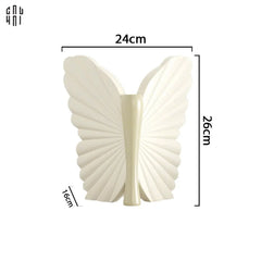 Bình Hoa Papillon Angel In Bloom - Beige H26x24x16-CẬU HAI HOME DECOR