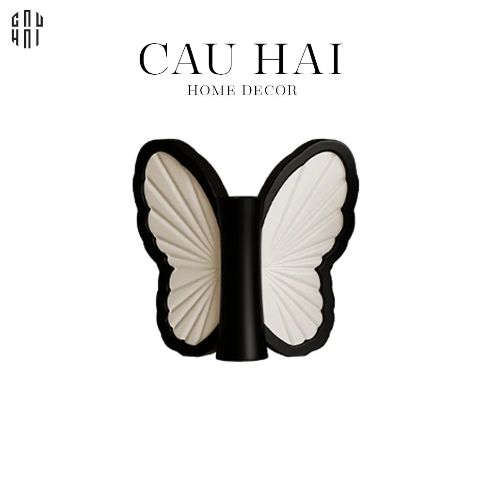 BÌNH HOA PAPILLON - BLANC ET NOIR SS25 - CẬU HAI HOME DECOR