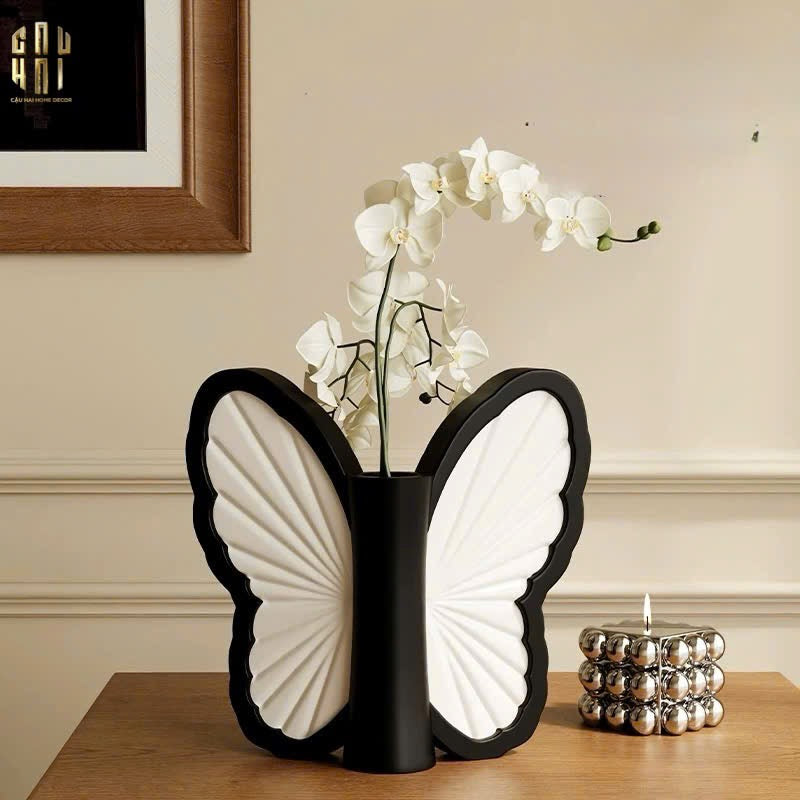 BÌNH HOA PAPILLON - BLANC ET NOIR SS25-CẬU HAI HOME DECOR