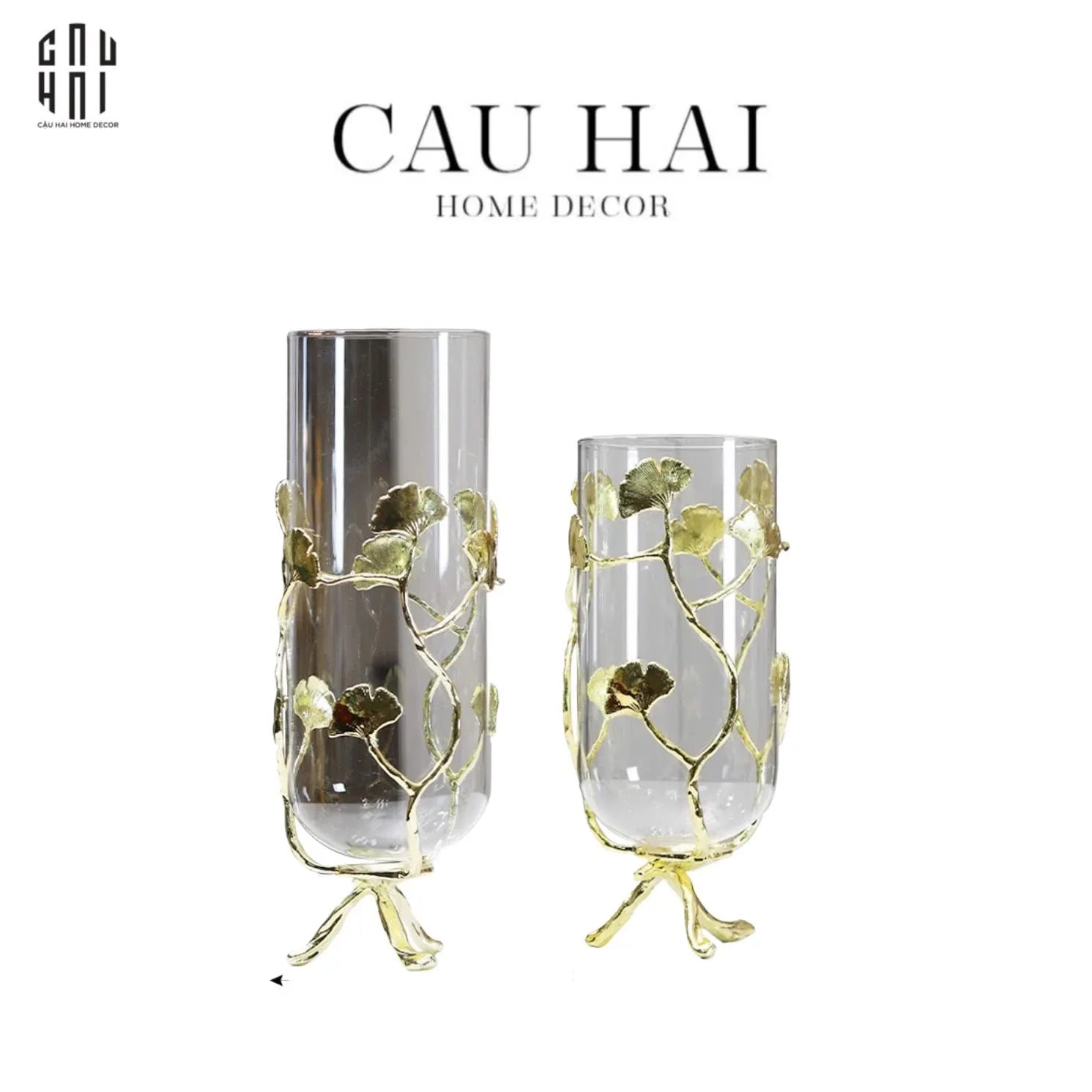 BÌNH HOA SPRING GINKGO SIZE L - CẬU HAI HOME DECOR