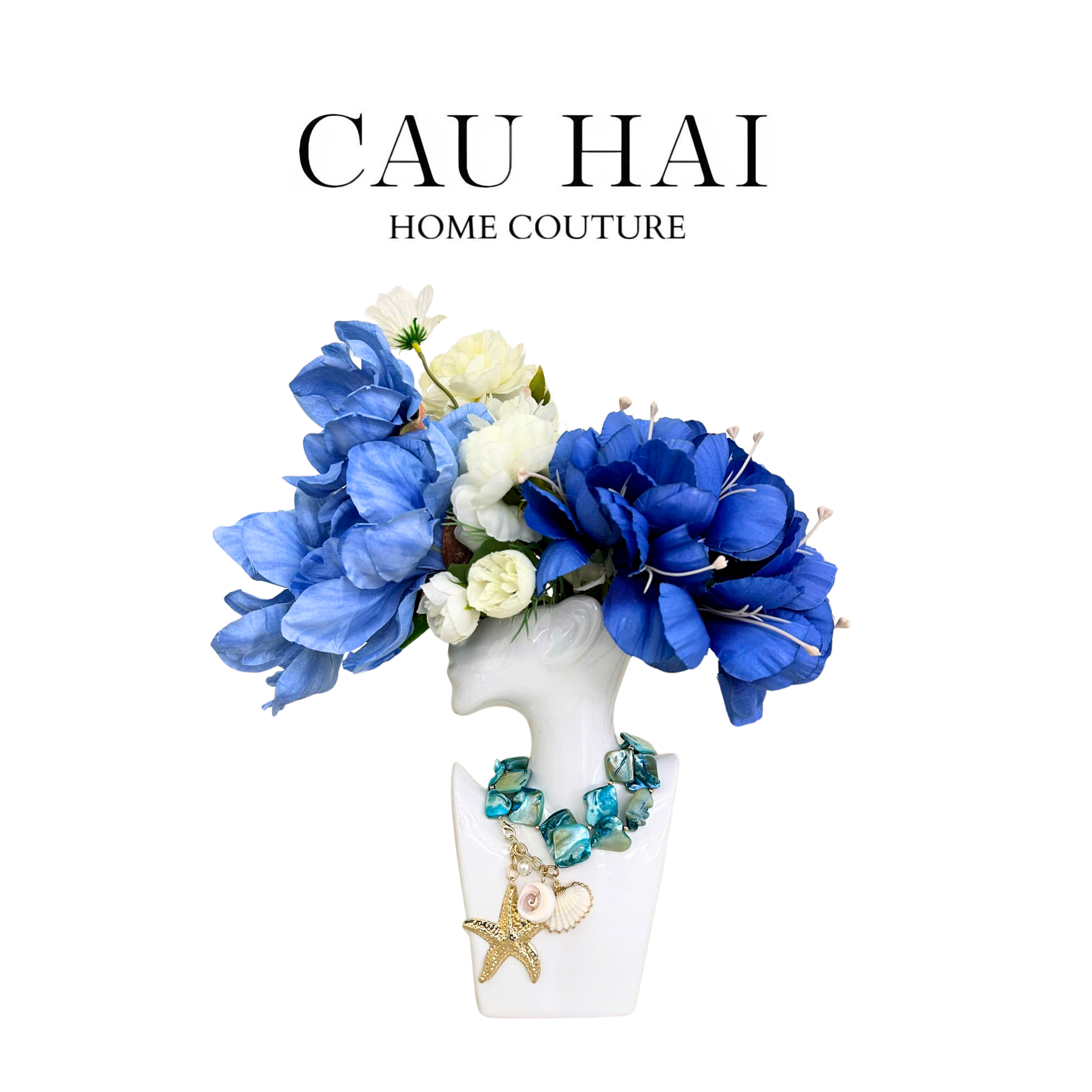 BÌNH HOA SỨ TRÁNG MEN JEWELRY ALEXA - CẬU HAI HOME DECOR