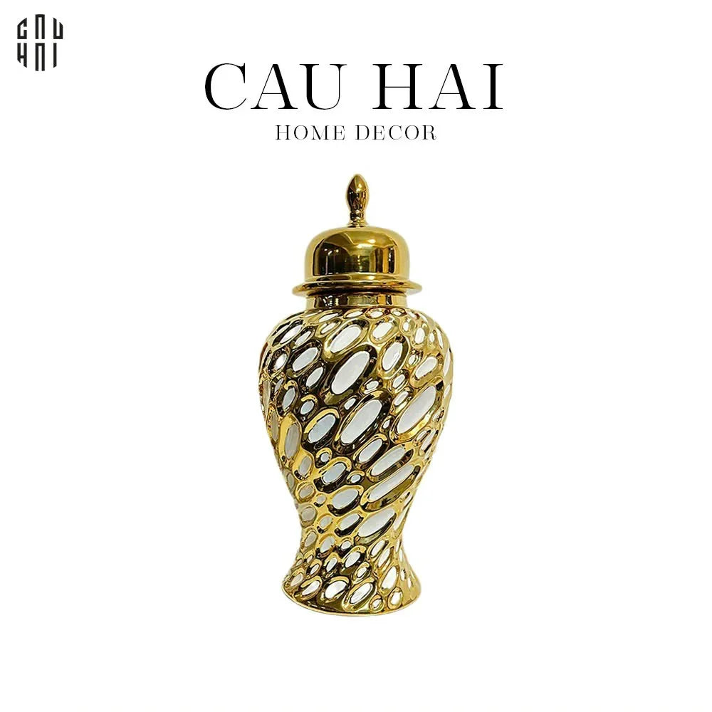 Bình Hoa Sứ Tráng Men Kelleher-CẬU HAI HOME DECOR