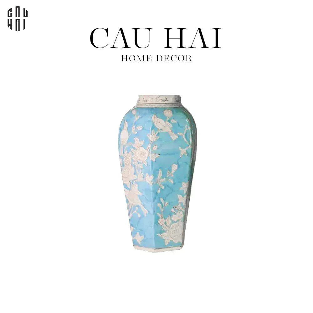 BÌNH HOA THIÊN HỰU LAM NGUYỆT - CẬU HAI HOME DECOR