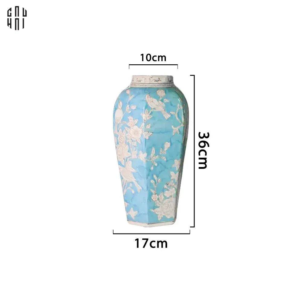 BÌNH HOA THIÊN HỰU LAM NGUYỆT - CẬU HAI HOME DECOR