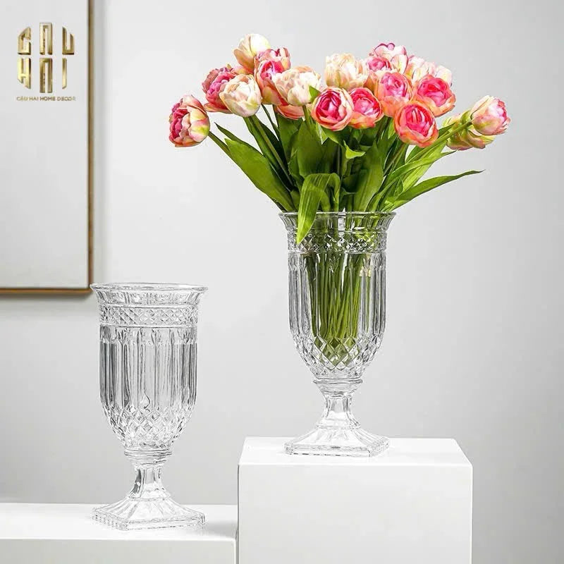 Bình Hoa Thuỷ Tinh Critalleries Saint Dupont H33-CẬU HAI HOME DECOR