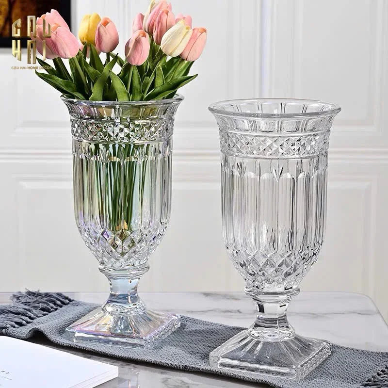 Bình Hoa Thuỷ Tinh Critalleries Saint Dupont H33-CẬU HAI HOME DECOR