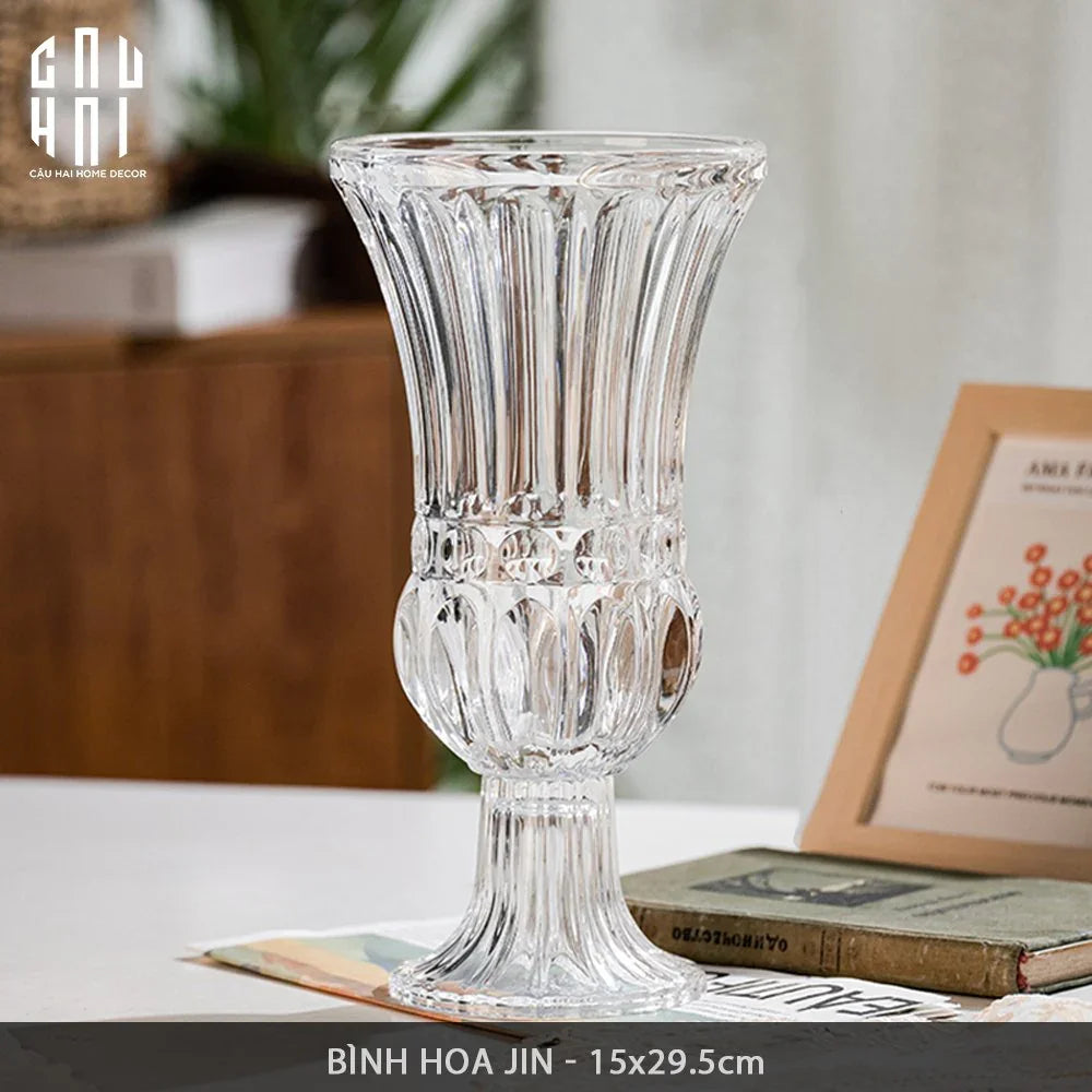 Bình Hoa Thuỷ Tinh Critalleries Saint Paul H30-CẬU HAI HOME DECOR