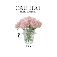 Bình Hoa Thủy Tinh Crystal Bloom Bucket-CẬU HAI HOME DECOR