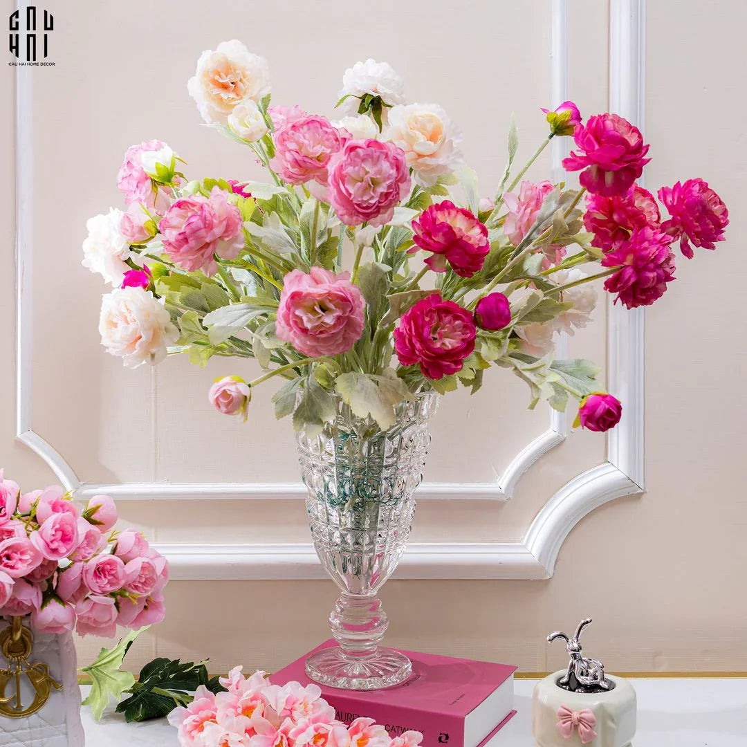BÌNH HOA THUỶ TINH CRYSTAL VERONICA - CẬU HAI HOME DECOR