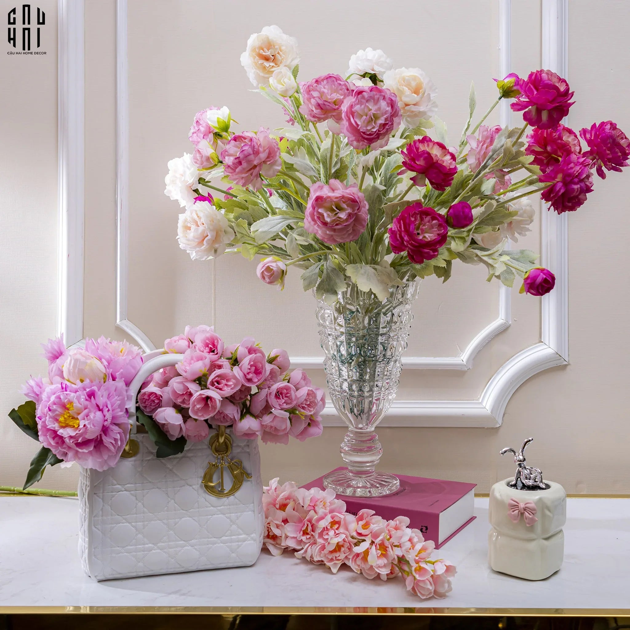 Bình Hoa Thuỷ Tinh Crystal Veronica - CẬU HAI HOME DECOR