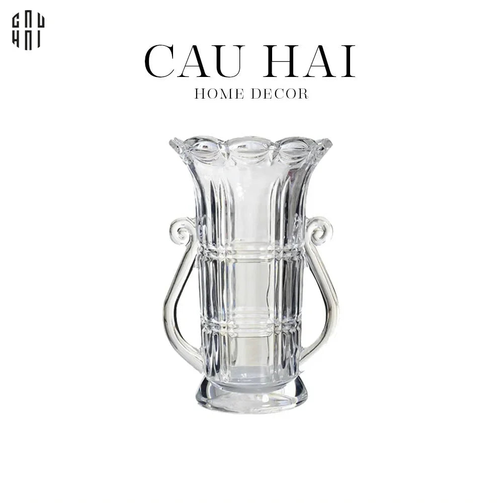 Bình Hoa Thuỷ Tinh Đàn Hạc Cristalleries La Harpe Silhouette H28-CẬU HAI HOME DECOR