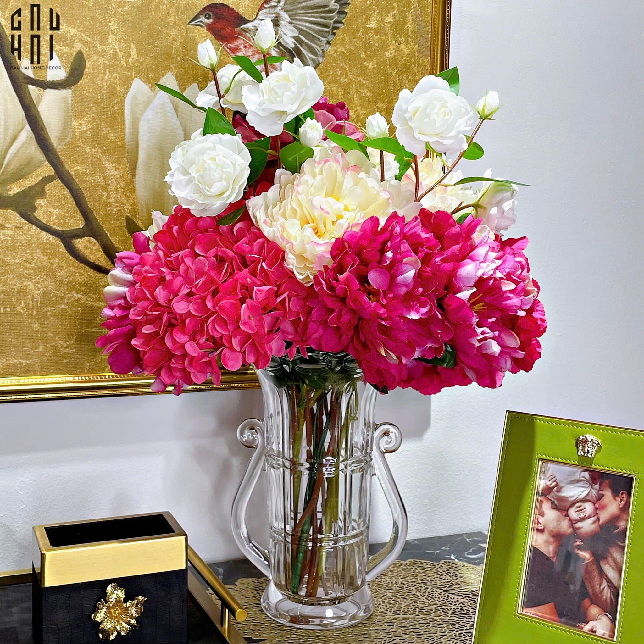 BÌNH HOA THUỶ TINH GLASS ORPHEUS SA25-CẬU HAI HOME DECOR