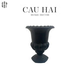 BÌNH HOA THUỶ TINH MINI KRISTINA - BLACK-CẬU HAI HOME DECOR