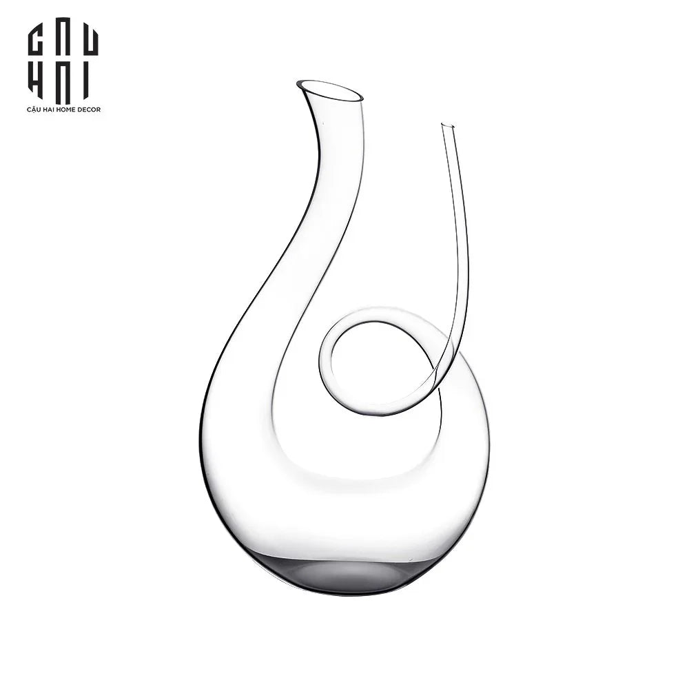 BÌNHTHỞ RƯỢU - DECANTER SPIRAL 1300ML STEAMWARE-CẬU HAI HOME DECOR