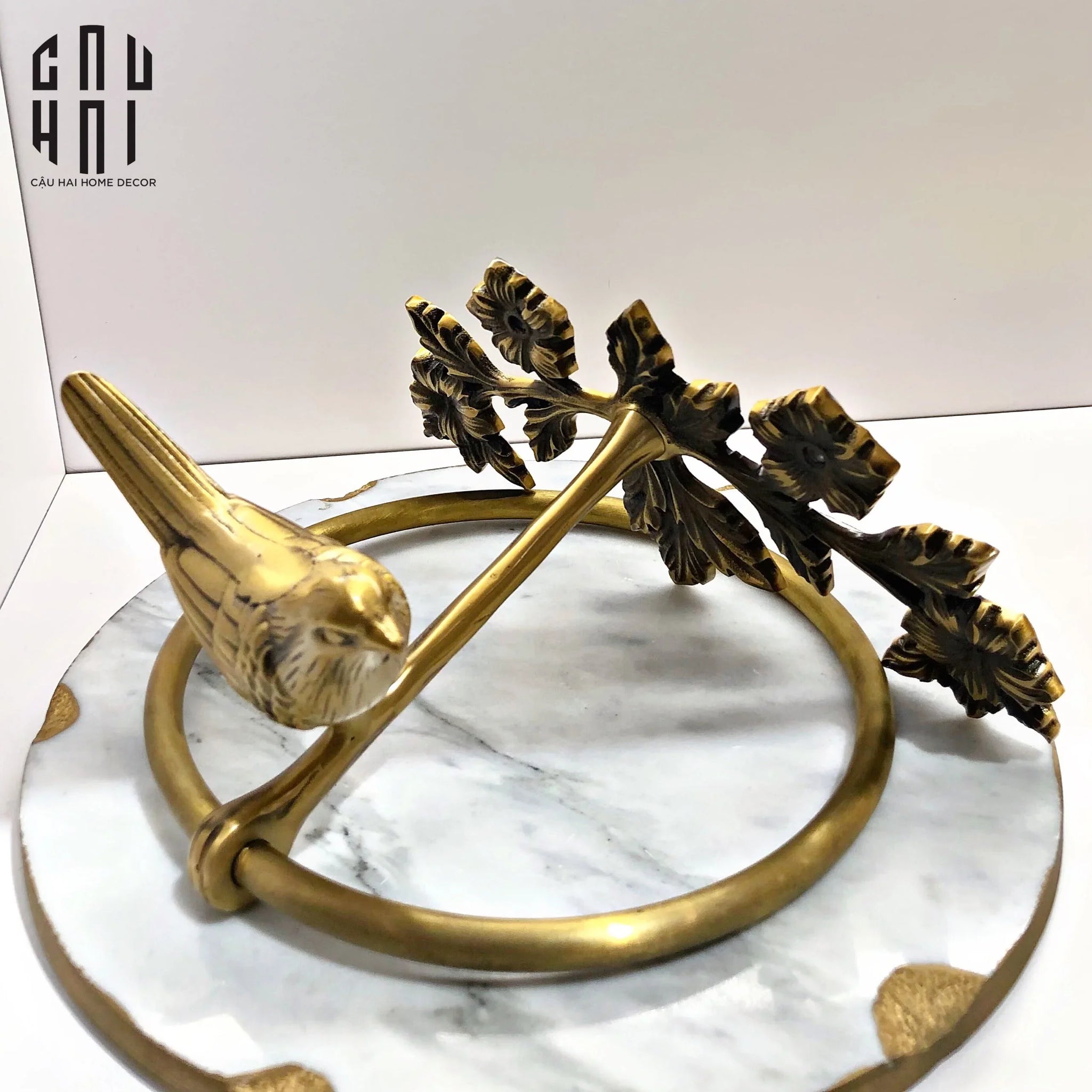 Bird Nest Brass Hanger-CẬU HAI HOME DECOR