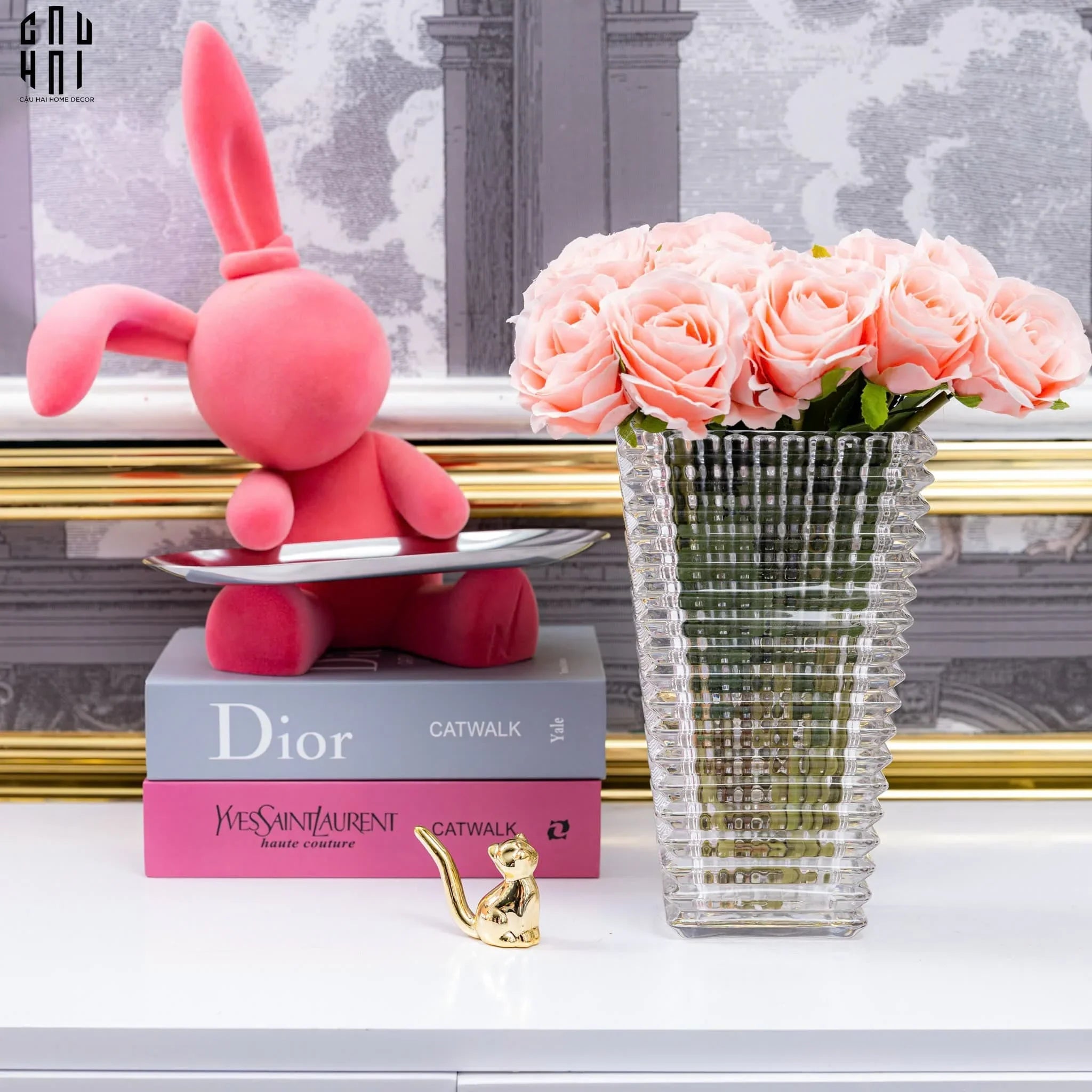 BÓ 8 HOA HỒNG CAM BABE-CẬU HAI HOME DECOR