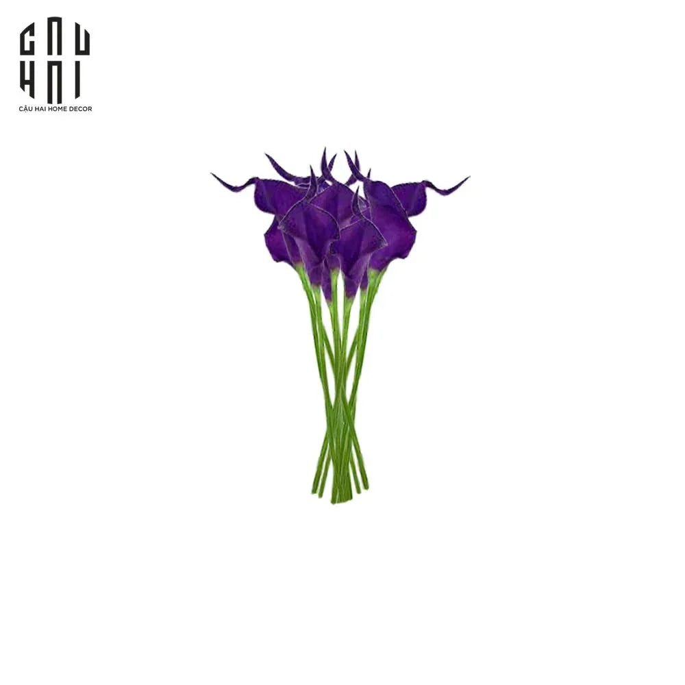 BÓ HOA CANALILY RUM TÍM 10 BÔNG-CẬU HAI HOME DECOR