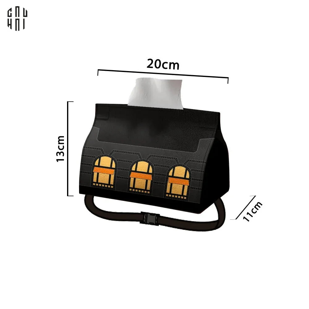Bọc Giấy Canvas Faubourg - Noir 11x20x13-HỘP KHĂN GIẤY-Đối tác tại Trung Quốc theo từng đơn đặt hàng-CẬU HAI HOME DECOR