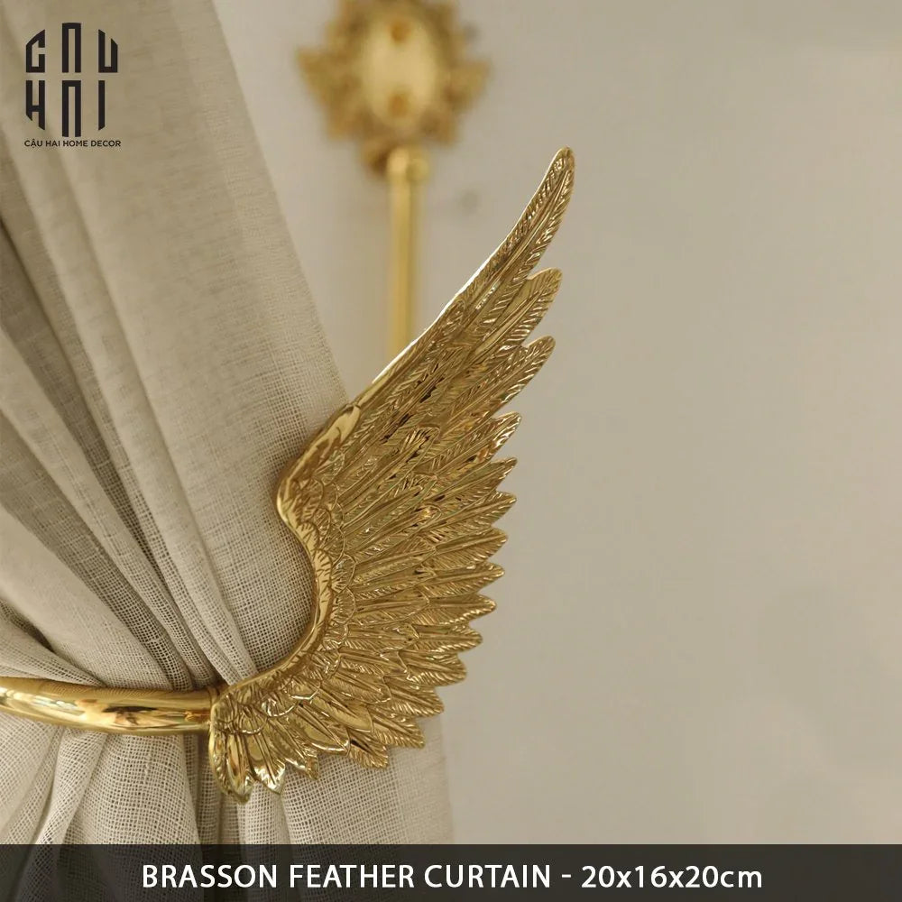 BRASSON FEATHER CURTAIN-CẬU HAI HOME DECOR