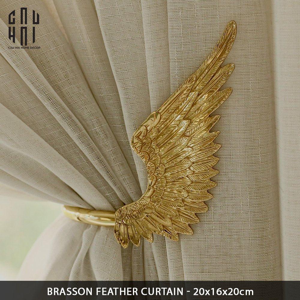 BRASSON FEATHER CURTAIN-CẬU HAI HOME DECOR