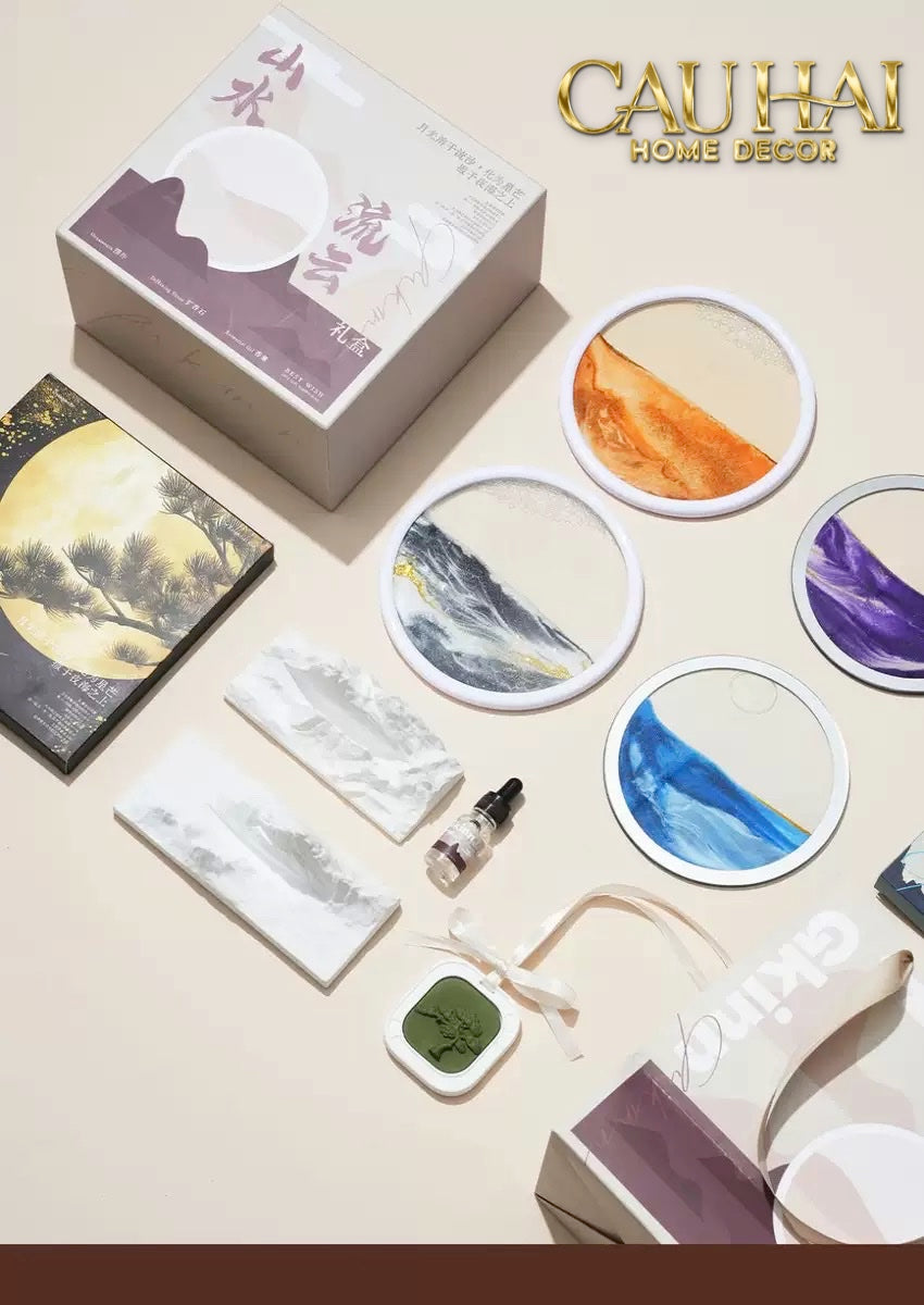HOME FRAGRANCE - SET GIFT BOX TINH DẦU ASHES DUNE TIDAL - HỘP QUÀ TẶNG - CẬU HAI HOME DECOR