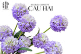 Cành 2 Hoa Hành Allium - Violet-Hoa Lụa-Đối tác tại Trung Quốc theo từng đơn đặt hàng-CẬU HAI HOME DECOR