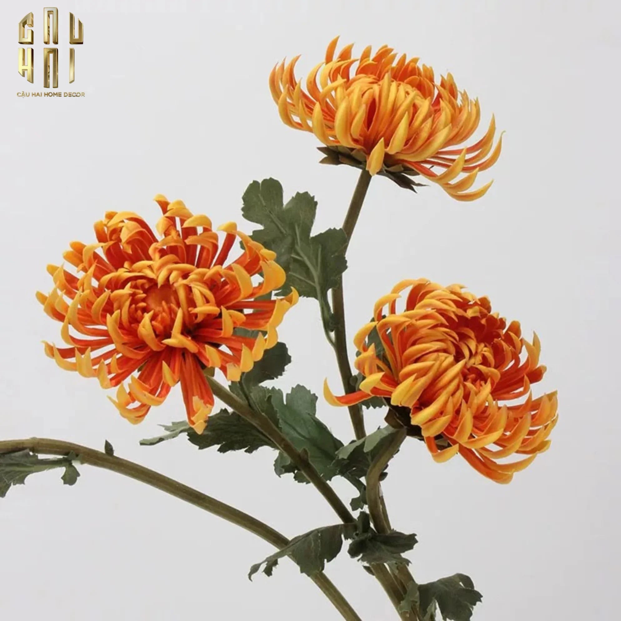 CÀNH HOA CÚC ĐẠI ĐOÁ VIENNA - RED/YELLOW/PINK - CẬU HAI HOME DECOR