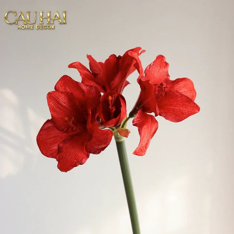 Cành Hoa Huệ Tứ Phương - Scarlet Rouge Matte-CẬU HAI HOME DECOR