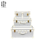 CARLTON CLASSIC LEATHER SUITCASE SET OF 3-CẬU HAI HOME DECOR