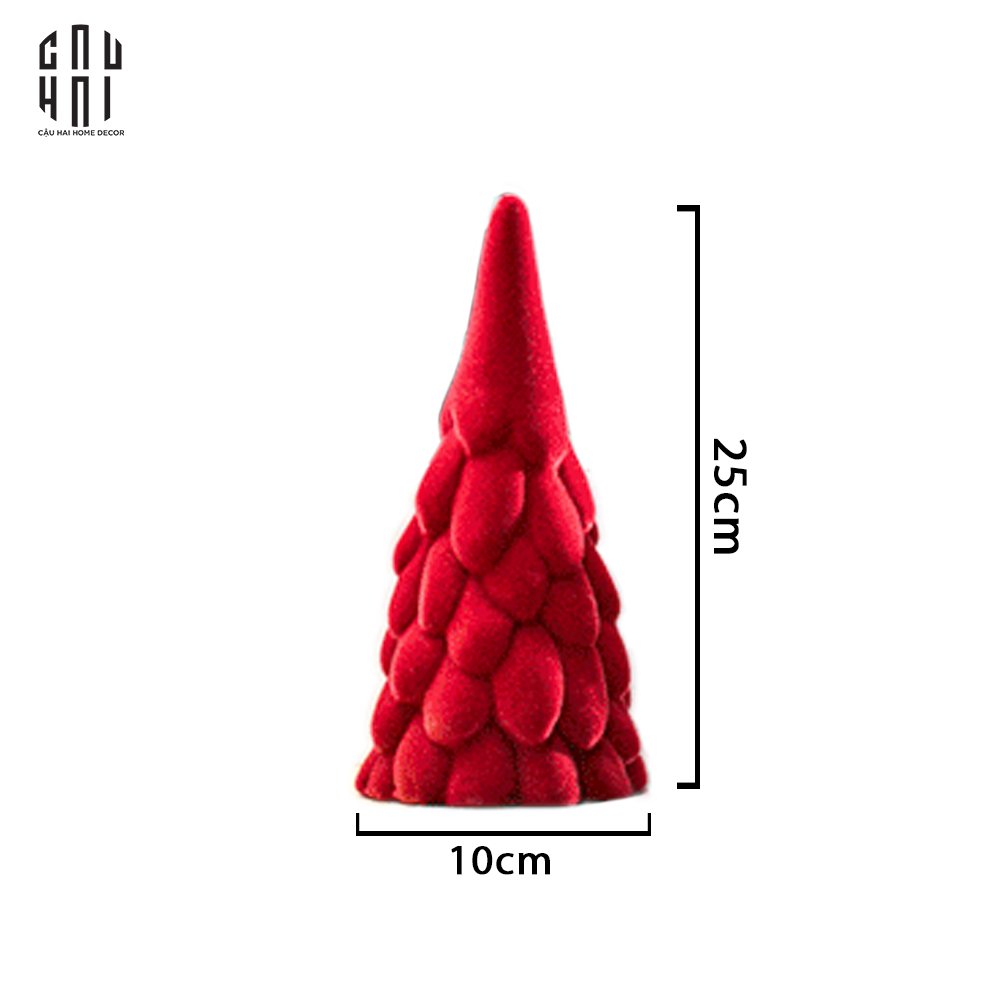CÂY THÔNG GIÁNG SINH MINI - RED VELVET CHRISTMAS TREE - CẬU HAI HOME DECOR