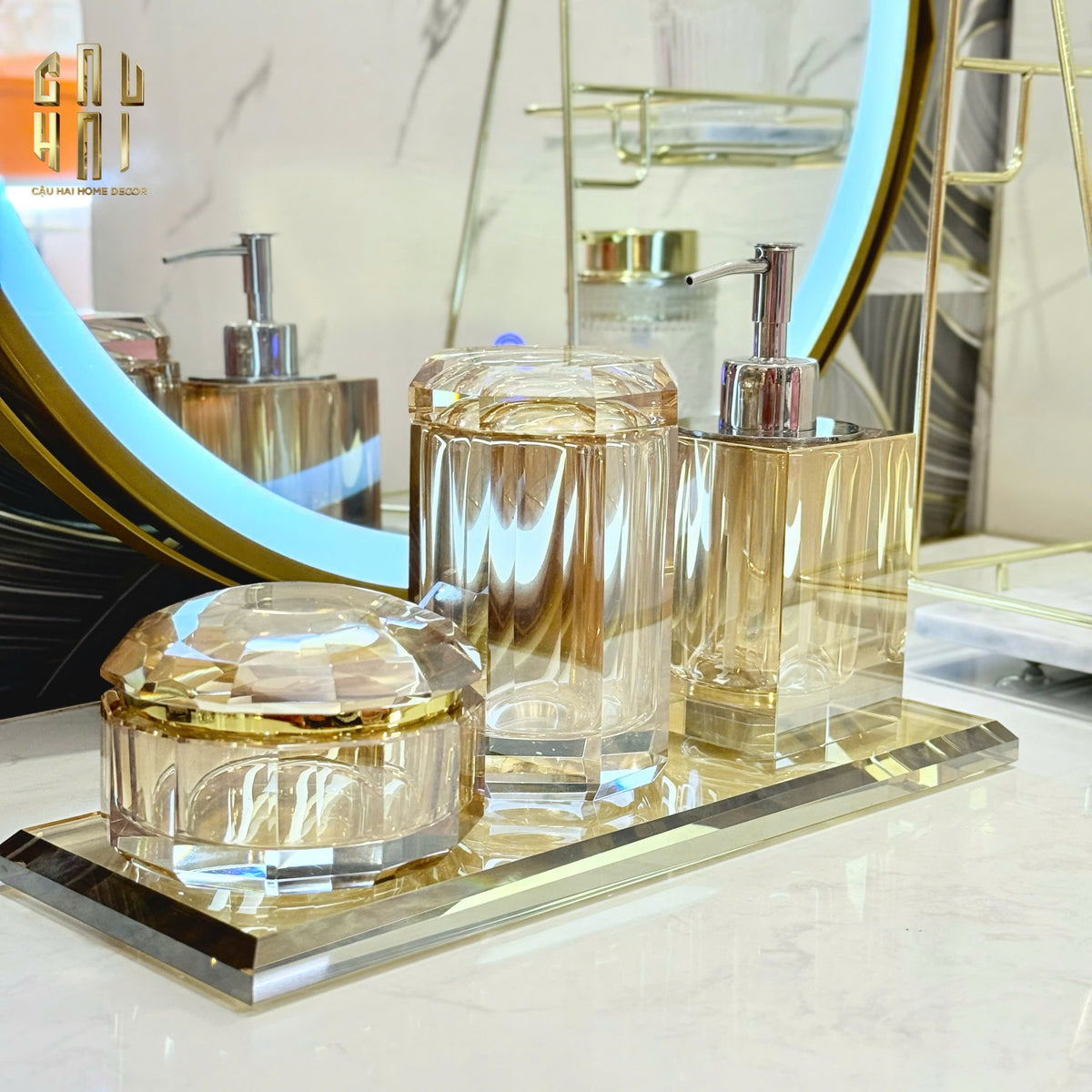 Chai Kit Crystal Delight – Champagne 8x18-LY THỦY TINH-Đối tác tại Trung Quốc theo từng đơn đặt hàng-CẬU HAI HOME DECOR