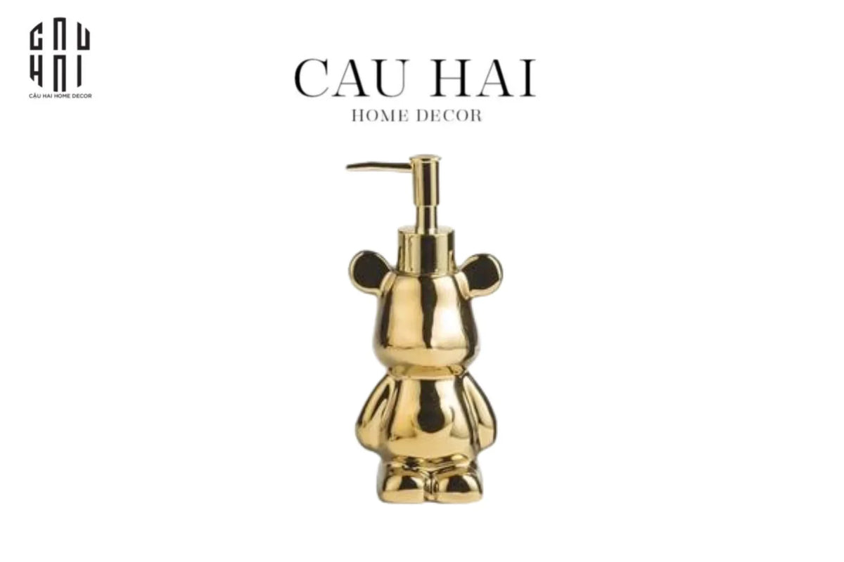 Chai Kit Nhà Tắm Boss Bear Jr Gold 8x8x18-Set nhà tắm bathroom vanities-Đối tác tại Trung Quốc theo từng đơn đặt hàng-CẬU HAI HOME DECOR