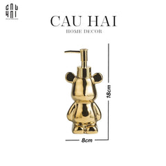 Chai Kit Nhà Tắm Boss Bear Jr Gold-CẬU HAI HOME DECOR
