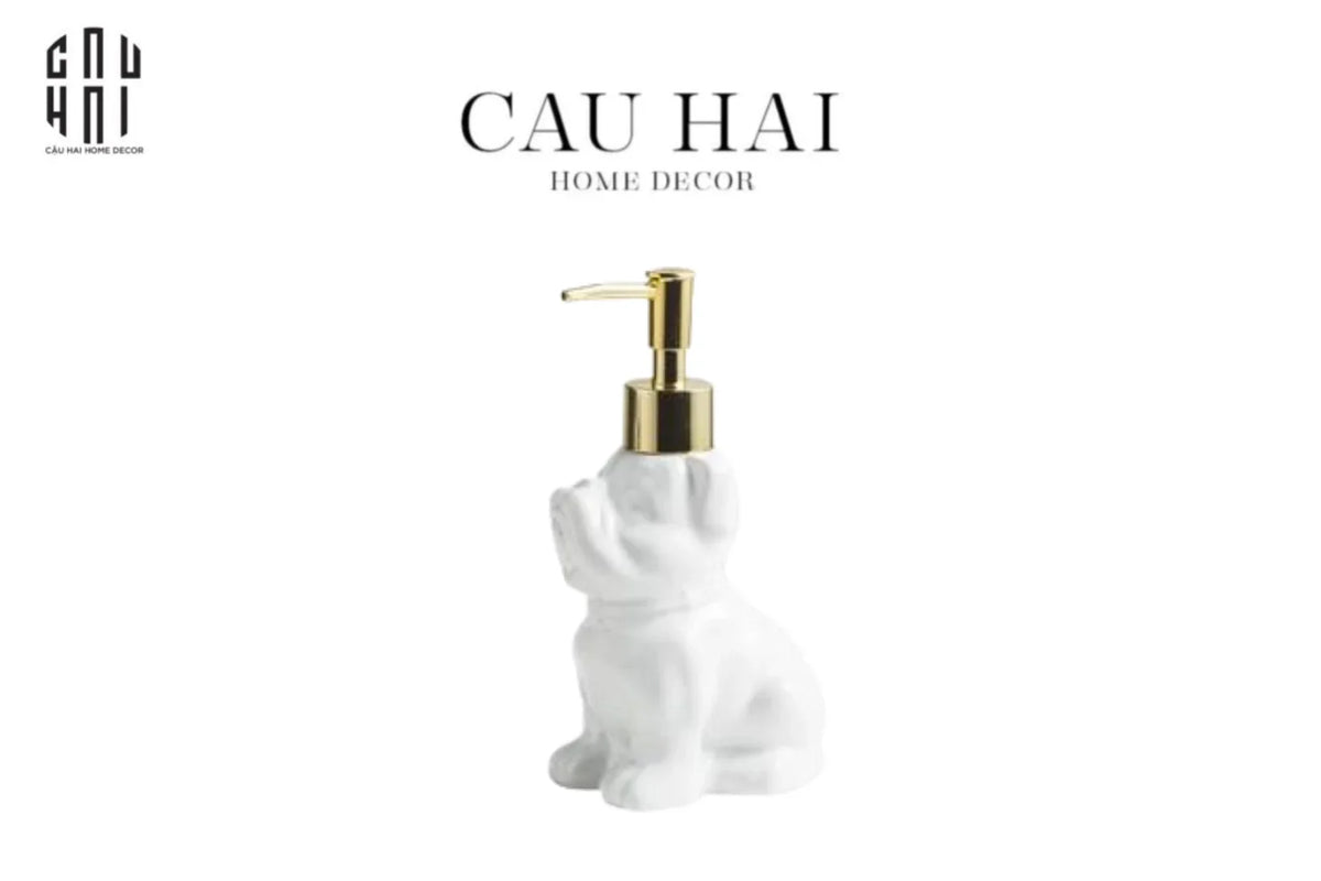 Chai Kit Nhà Tắm Puggy White 8x8x18-Set nhà tắm bathroom vanities-Đối tác tại Trung Quốc theo từng đơn đặt hàng-CẬU HAI HOME DECOR
