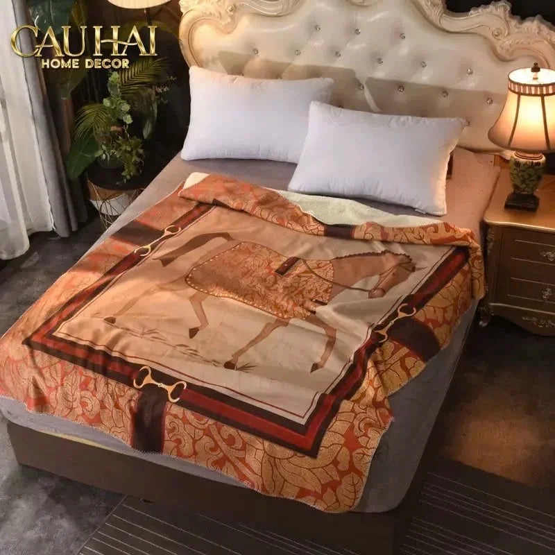 Chăn Cashmere Couture 150 X 200 - Impérial Stallion-CẬU HAI HOME DECOR