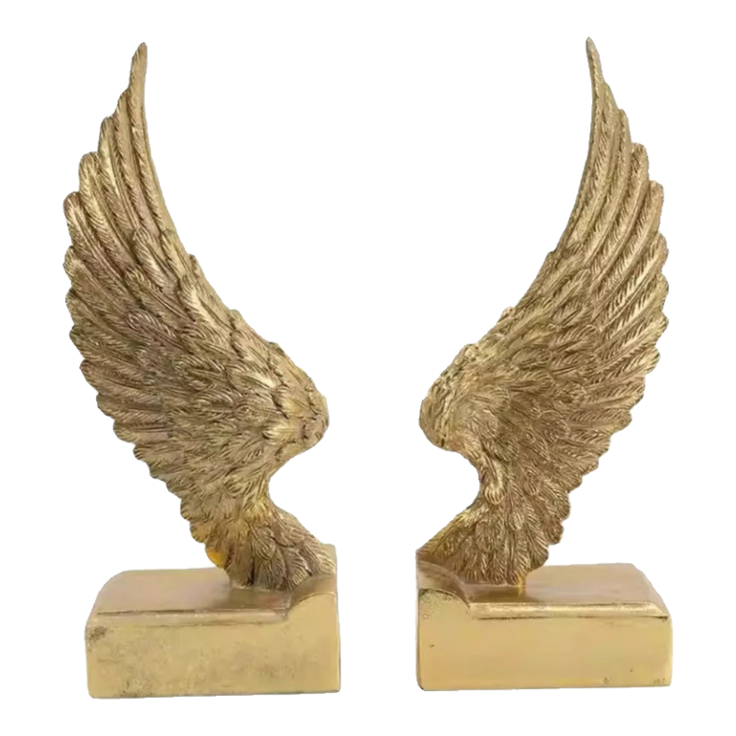 Maison Couture - Tượng Chặn Sách Cánh Thiên Thần - Gabriel Angel Wings 15x15x7.5-TƯỢNG TRANG TRÍ-Đối tác tại Trung Quốc theo từng đơn đặt hàng-CẬU HAI HOME DECOR