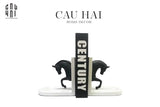 HOME COUTURE - CHẶN SÁCH TROY MARBLE STONE BOOKEND-CẬU HAI HOME DECOR