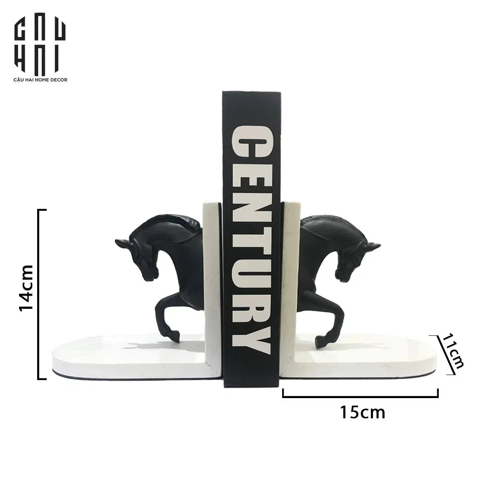 HOME COUTURE - CHẶN SÁCH TROY MARBLE STONE BOOKEND-CẬU HAI HOME DECOR