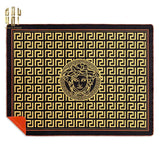 CHĂN SOFA NHUNG CAO CẤP GIANNI VERS. MEDUSA GREEK KEY VELVET BLANKET 150X200CM - CẬU HAI HOME DECOR