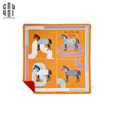 CHĂN SOFA NHUNG CAO CẤP STADE DE FRANCE - STADE DE FRANCE LUXURY VELVET BLANKET 150X150 CM - CẬU HAI HOME DECOR