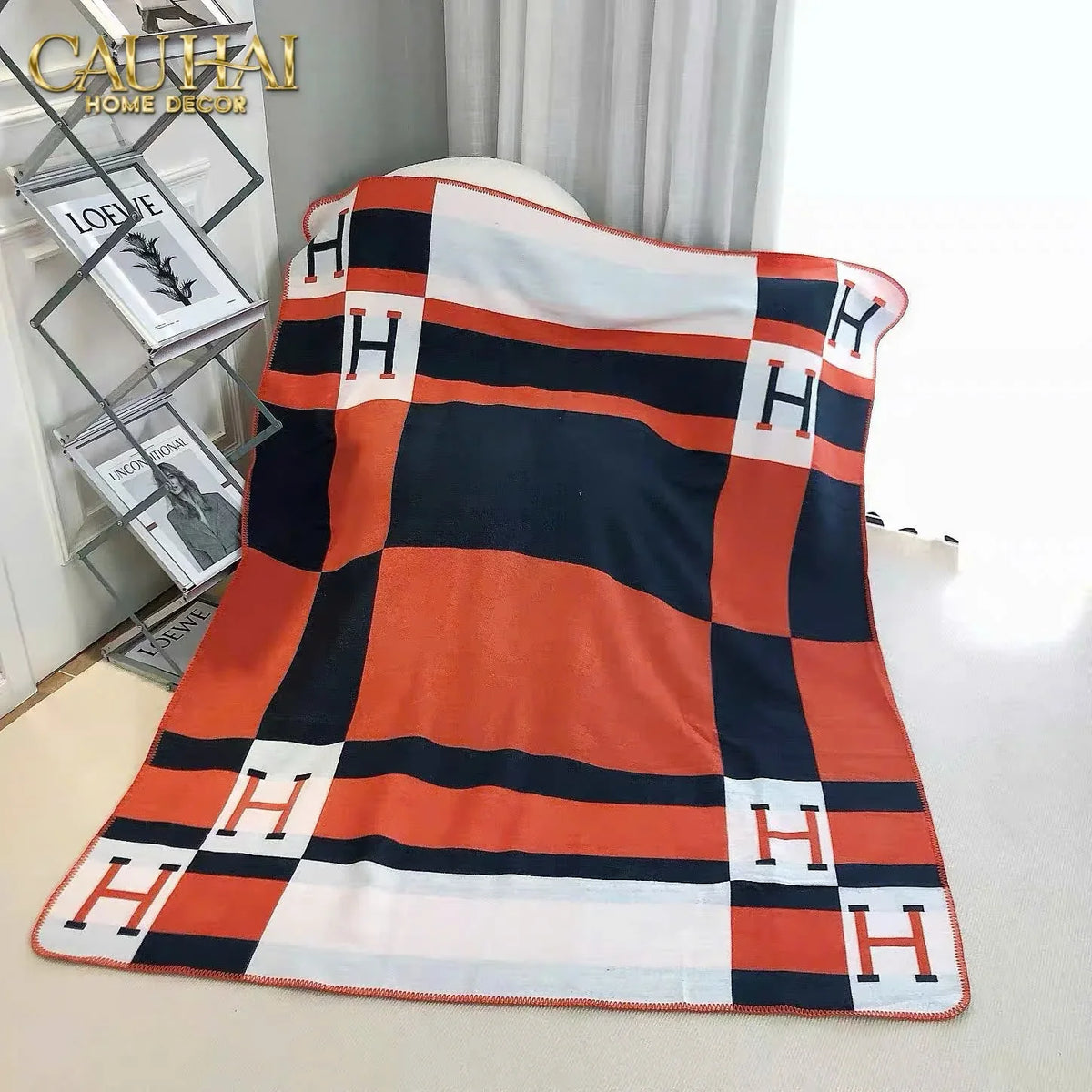 Chăn Sofa Noir-O Helios Velvet Blanket-CHĂN SOFA-Đối tác tại Trung Quốc theo từng đơn đặt hàng-CẬU HAI HOME DECOR