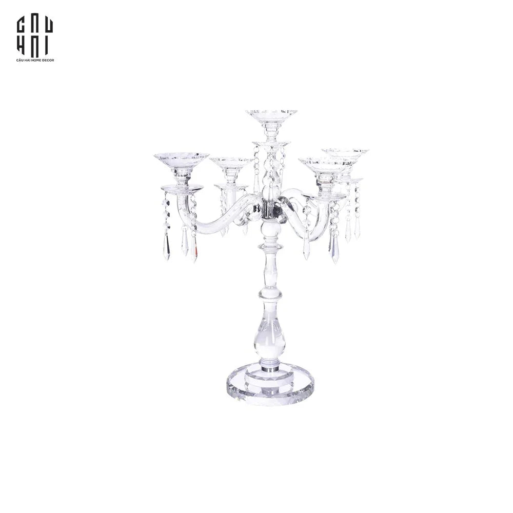 CHANDELIER LUXURY CRYSTAL CANDLE HOLDER S70-CẬU HAI HOME DECOR