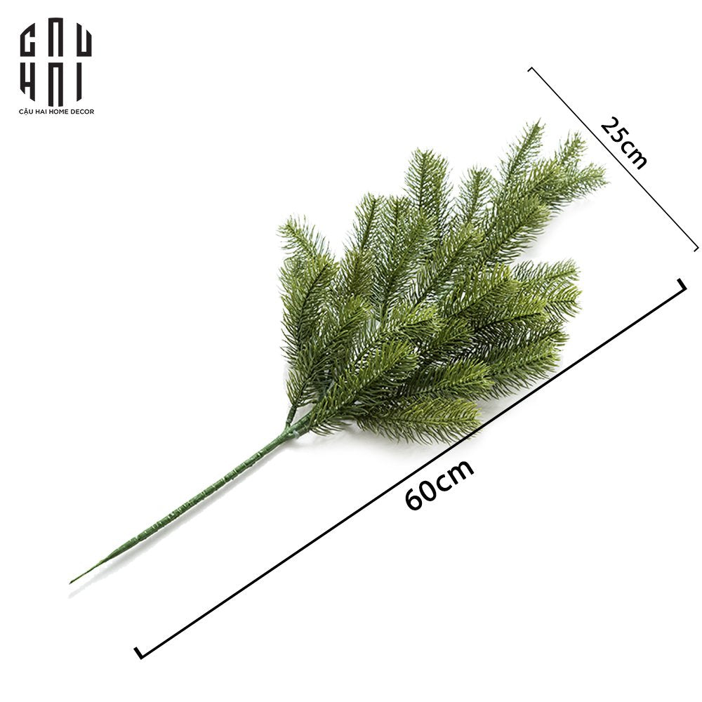 Christmas Pine Branch Green-Hoa Lụa-Đối tác tại Trung Quốc theo từng đơn đặt hàng-CẬU HAI HOME DECOR